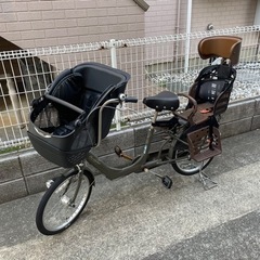 前後　子供乗せ自転車　ママチャリ 非電動の画像