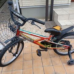 【0円！譲ります】18インチ 子供用自転車（補助輪付き）