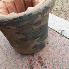 No.1　七輪　焼き物　塗装ハゲあり　陶器の画像