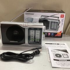 オーム電機 オーディオコム　AM/FM ポータブルラジオ　RAD...