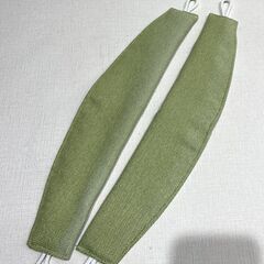 超お買い得！新品同様 ニトリ 遮光 遮熱 防炎 カーテン ノーブル3 幅100cm×長さ180m 2枚 イエローグリーン Bの画像