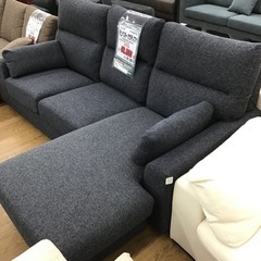 KP-115【ご来店頂ける方限定】松田家具　テンペスト　カウチソファ　グレー