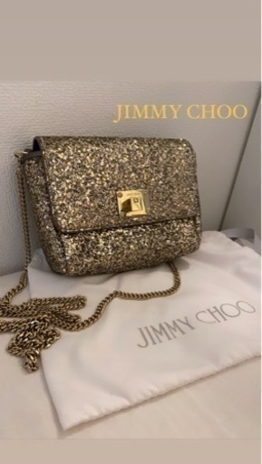JIMMY CHOO グリッター2wayショルダーバッグ