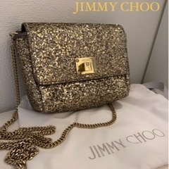 JIMMY CHOO グリッター2wayショルダーバッグ