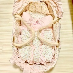 美品　クーファン　籠型　出産準備