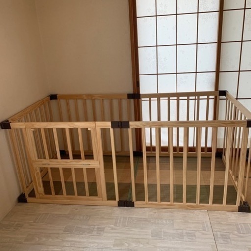 ペットサークル 木製　折りたたみ 8枚セット新品