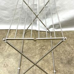 物干しスタンド タオルハンガー 幅約870×奥行約500×高さ800mm 折り畳み式 洗濯用品 バスタオルなどの大判のものも干せます Cの画像
