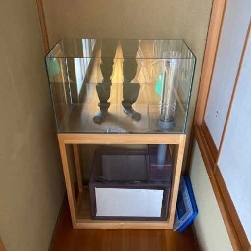 60センチガラス水槽オーバーフロー