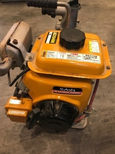 【中古】クボタ＆工進 エンジンポンプ GS90-2FKR SEK-25X
