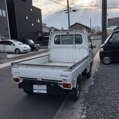 総額15.0万円★車検R6年4月★4WD★エアコン付軽トラ★平成11年式 スバル サンバートラック 4WD TB(TT2) 9.1万キロ 車検令和6年4月 ホワイトの画像