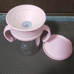 360度リップ弁マグ200ml(ピンク) 西松屋の画像