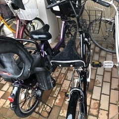 YAMAHA PAS kiss 電動自転車 前後子乗せ付きの画像