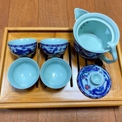 超美品！中国茶器＆茶盤セットの画像