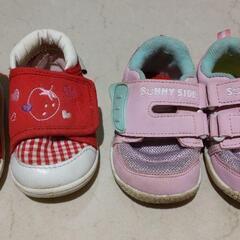 中古5足セットベビースニーカー10ヵ月～2歳/11.5cm12.5cm13.0cmの画像