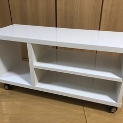 山善テレビ台(キャスター付き)幅80×奥行29×高さ40cm 3...