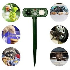 お譲り先決まりました。新品未使用、超音波 猫よけ 動物撃退器 害...