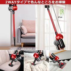 2in1 コードレス掃除機 サイクロン式 強力吸引 軽量の画像