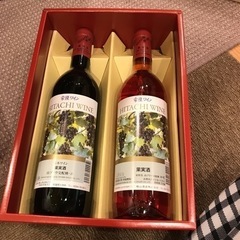 【未開封】X'MASに⭐常陸ワイン赤ロゼ2本セットに未使用ワイン...