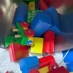 積み木　列車　車などの画像