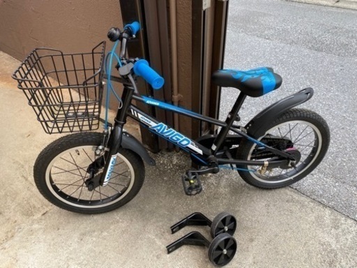 【取引完了】子供用自転車16インチ（補助輪付き）