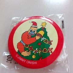ジミー大西　クリスマスデザイン缶バッジ　未開封