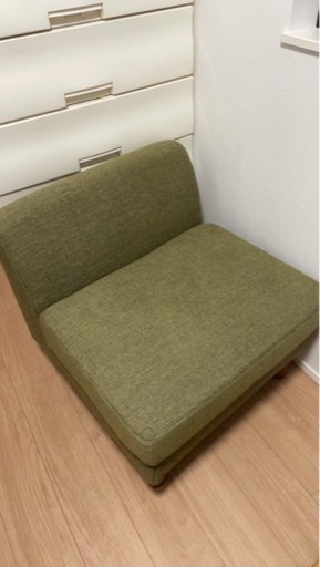 美品　NDSTYLE  ソファ　フレッシュグリーン