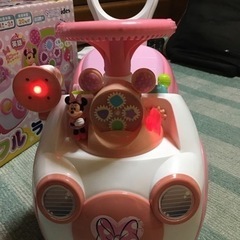 【値下げ】手押し車　ミニーマウスおしゃべりポップフルライドの画像