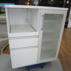 R388 NITORI 人気白キッチンカウンター、キッチンボード、幅88cm 美品