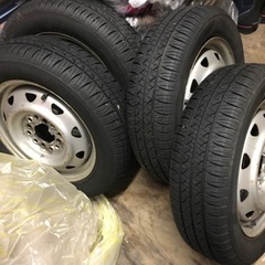 【受付終了】夏タイヤ・ホイール　155/65/r13 13インチ　軽自動車