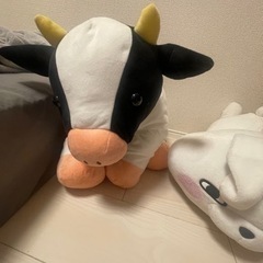 ぬいぐるみ おさるのジョージ ヨッシースタンプうさぎ くったり牛さんの画像
