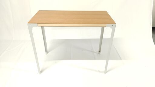 【再値下げしました】無印良品　スチール脚　木製デスク　90㎝×45㎝×72㎝