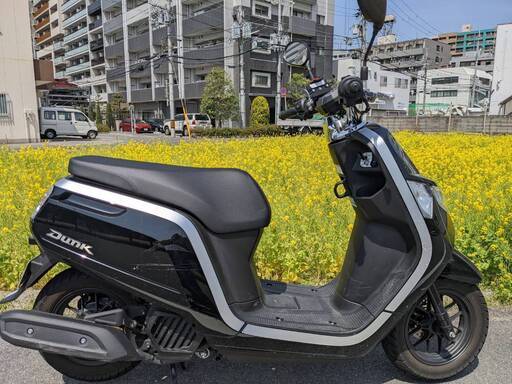 2021年6月ころ新車購入　原付50cc　ホンダDunk 黒