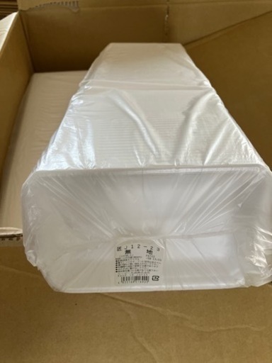 大量在庫有り！ 発泡トレー J12-23無地100枚×17袋 計1700枚