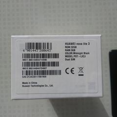 HUAWEI nova lite3 ブラックの画像