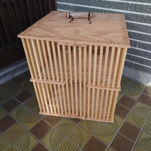 ハンドメイド　鳥かご　ペットゲージ 二階建て