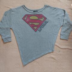 SUPER GIRL ロゴ入りニットL