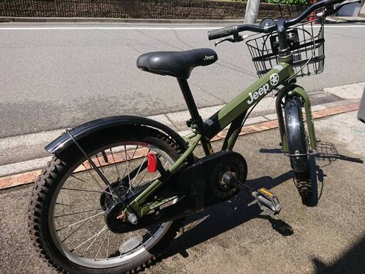 幼児用/子供用 自転車　Jeep  18インチ　カーキ