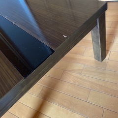 ガラス入り センターテーブル ローテーブル ガラスセンターテーブルの画像