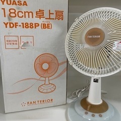 YUASA 18cm卓上扇 YDF-188P(BE) リサイクルショップ宮崎屋 住吉店 24.5.29Fの画像