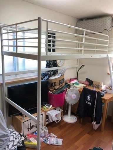 IKEA ロフトベッドフレーム　イケア　引き取り限定