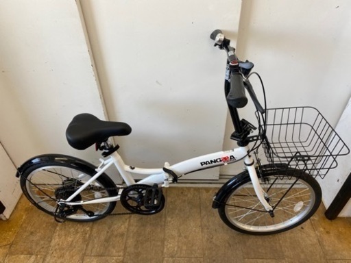 Ｎ205★PANGAA製★ノーパンクタイヤ★２０インチ折りたたみ自転車★防犯登録料込