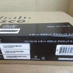 未使用品 美品 シスコシステムズ CISCO SF110D-08　8ポートギガビットデスクトップスイッチハブ パソコンLANの画像