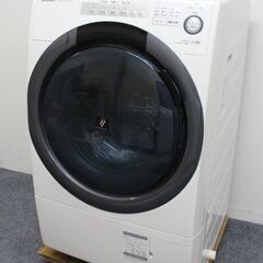 シャープ　ドラム式洗濯機　ES-S7C-WL　プラズマクラスター 7kg 2018年製 2018年製 SHARP 中古家電 店頭引取歓迎 R5783)