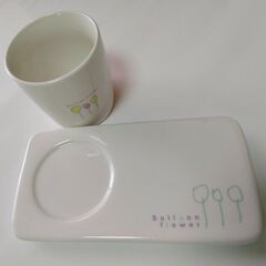 カップ＆プレート　瀬戸物【新品】￥390の画像