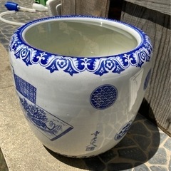 メダカ 飼育に　火鉢　レトロの画像