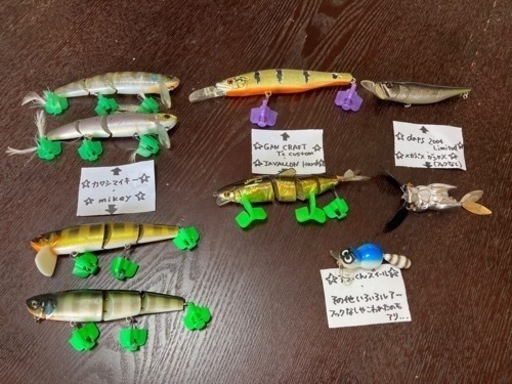 ブラックバス　釣り道具セットいろいろ