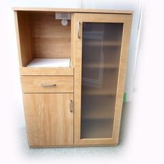 ニトリ キッチンカウンター [幅80cm] レンジボード キッチン家具 一人暮らし スライド/札幌市白石区☆店頭お引き取り歓迎の画像