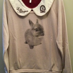 Wonder Rocket ピンク うさぎ トレーナー＆ブラウスセット