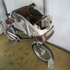 B907★\15800円スタート★ 整備済み　中古自転車 3人乗り対応　ホダカ　デリシアデュオ　グリーン【20.22インチ 】 (*^▽^*)の画像