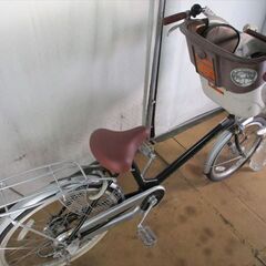B907★\15800円スタート★ 整備済み　中古自転車 3人乗り対応　ホダカ　デリシアデュオ　グリーン【20.22インチ 】 (*^▽^*)の画像